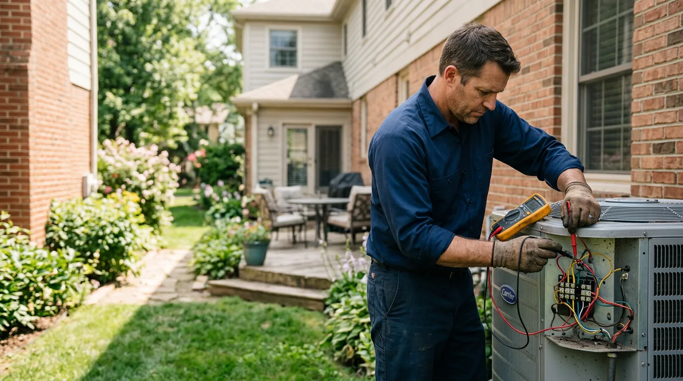 HVAC technician working near Richeyville, PA
